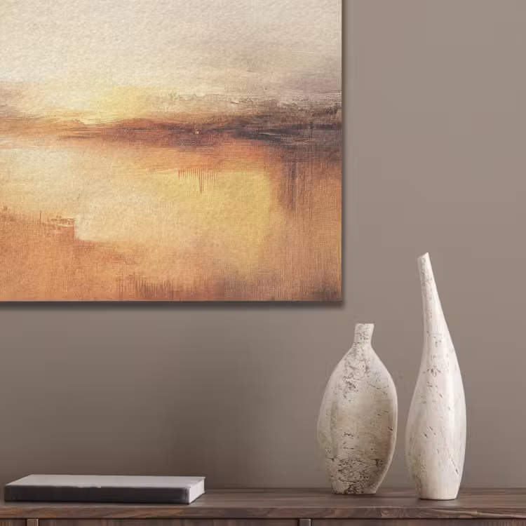 Abstract - Bruin - Modern - Herfst kleuren PET vilt klein -sfeer6_closeup
