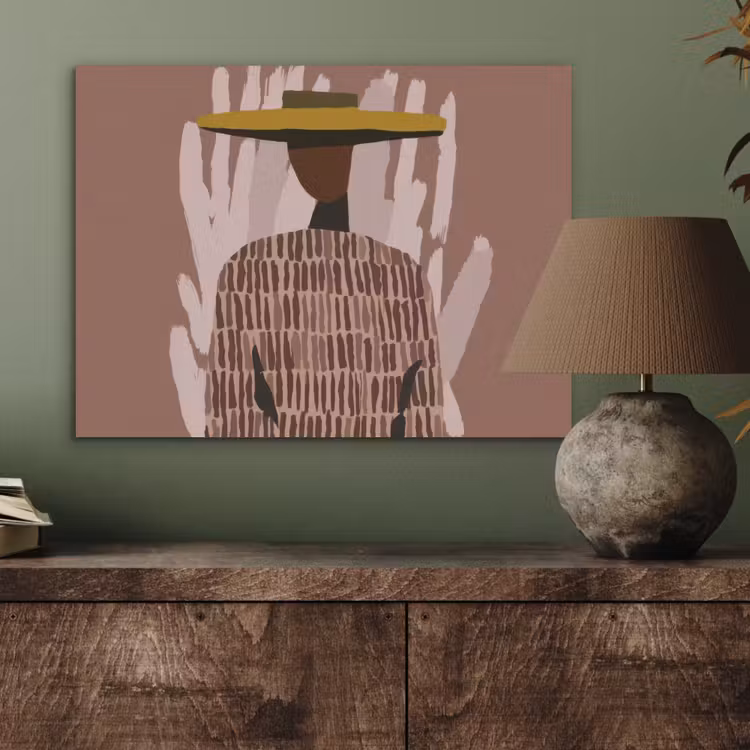 Abstract - Figuur - Illustratie - Hoed PET vilt klein -sfeer2