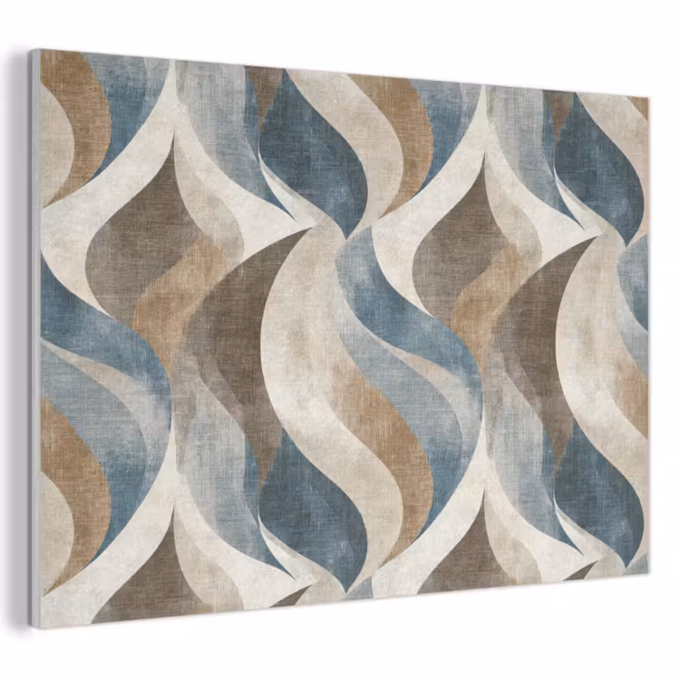Abstract - Golven - Kleurrijk PET vilt klein 837 -3d