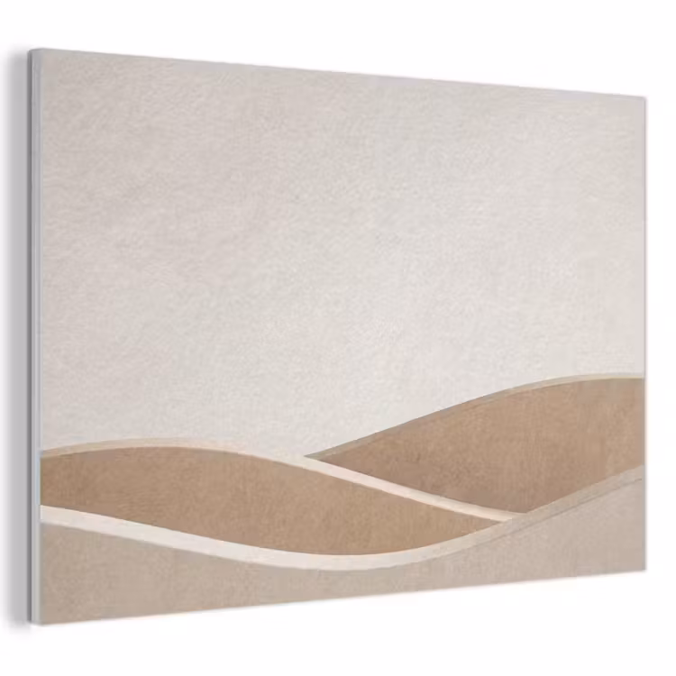 Abstract - Golven - Modern - Beige PET vilt klein -3d