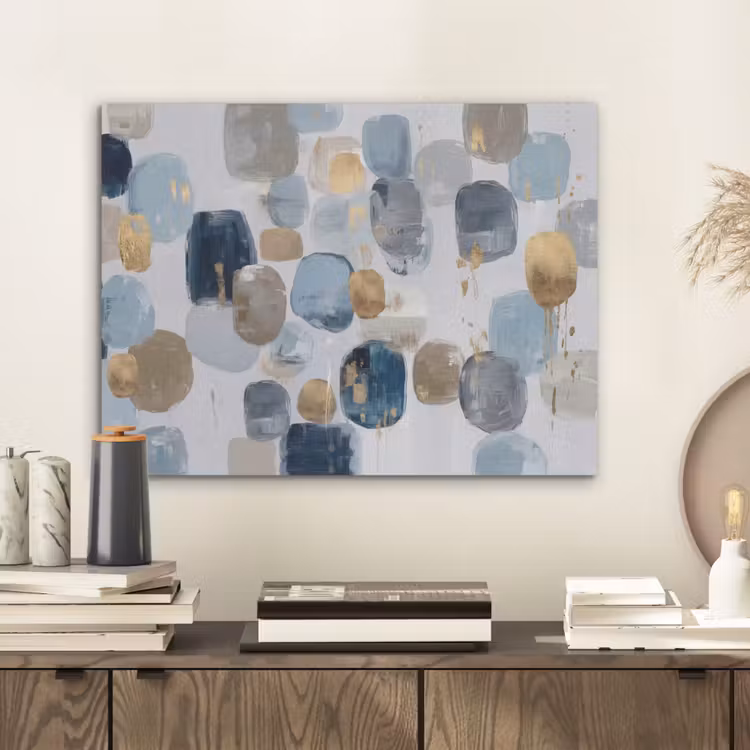 Abstract - Goud - Vormen PET vilt klein -sfeer1
