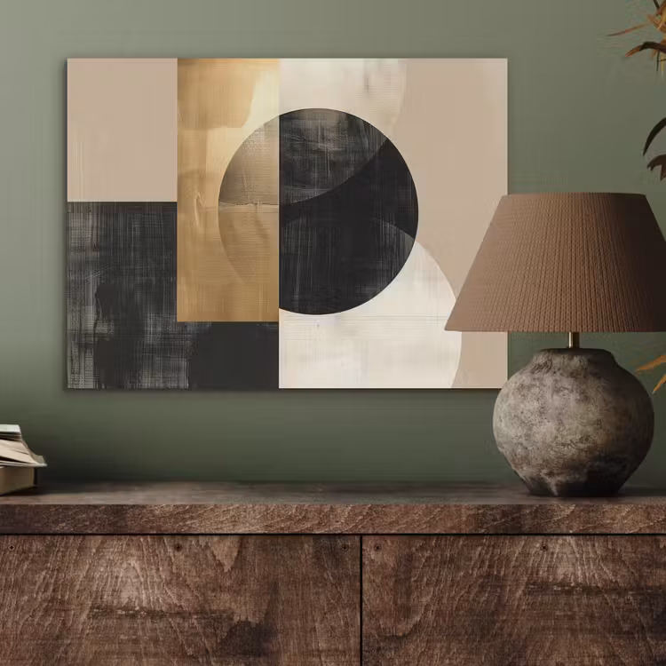 Abstract - Goud - Zwart - Kunst PET vilt klein -sfeer2