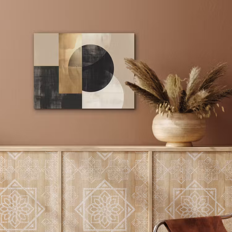 Abstract - Goud - Zwart - Kunst PET vilt klein -sfeer4