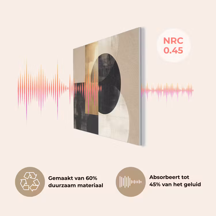 Abstract - Goud - Zwart - Kunst PET vilt klein -USP_NL