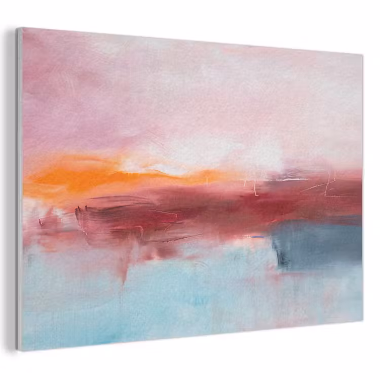 Abstract - Kleuren - Modern - Kunst - Roze PET vilt klein -3d