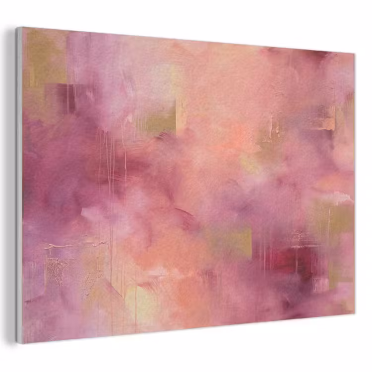 Abstract - Kleuren - Modern - Roze - Paars PET vilt klein -3d