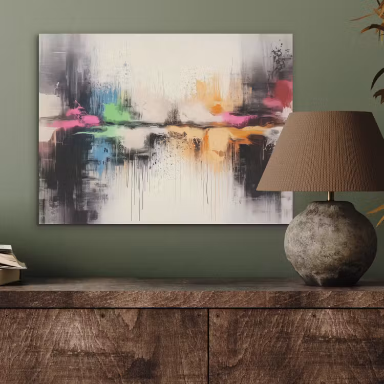 Abstract - Kleurexplosie - Landschap PET vilt klein -sfeer2
