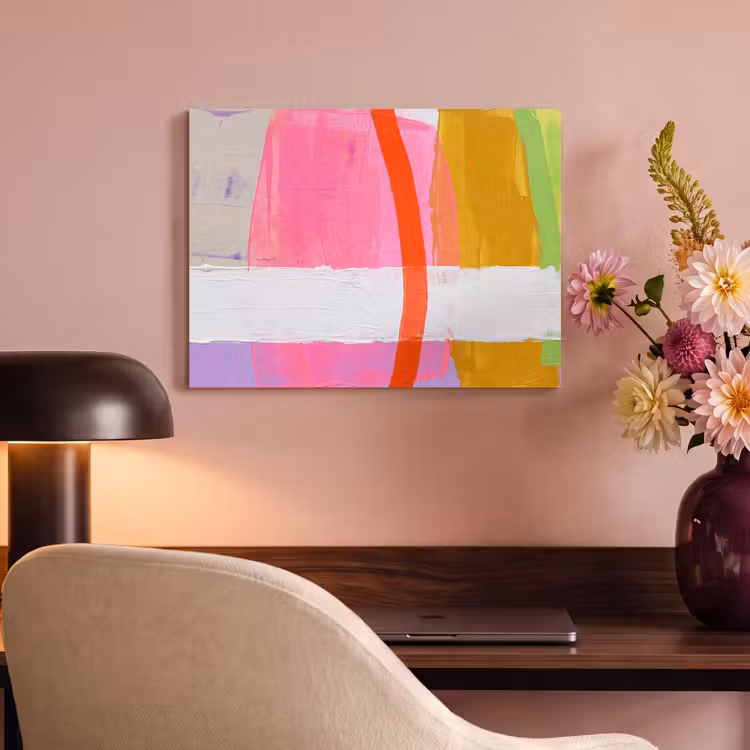 Abstract - Kleurrijk - Vormen - Modern - Kunst PET vilt klein -sfeer3