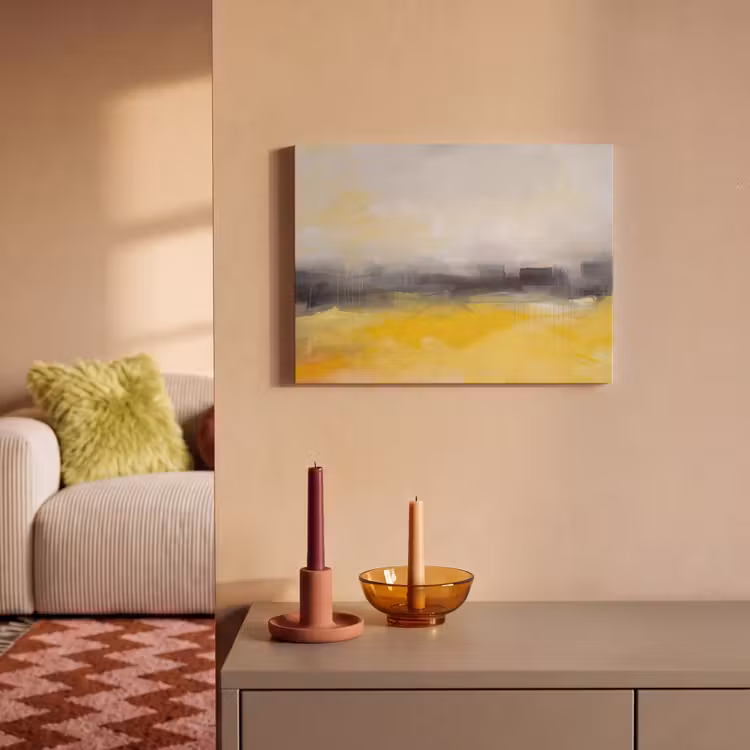 Abstract - Landschap - Modern - Geel PET vilt klein -sfeer1