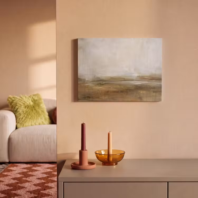 Abstract - Landschap - Natuur - Beige - Bruin PET vilt klein -sfeer1