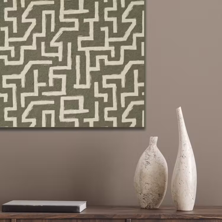 Abstract - Lijnen - Groen PET vilt klein 837 -sfeer6_closeup