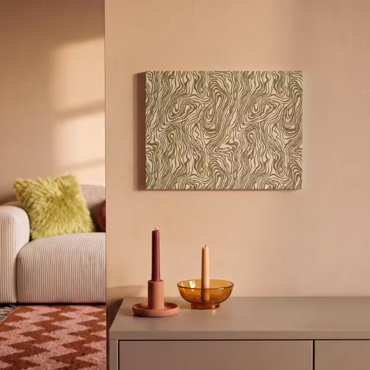 Abstract - Marmer - Groen PET vilt klein 837 -sfeer1