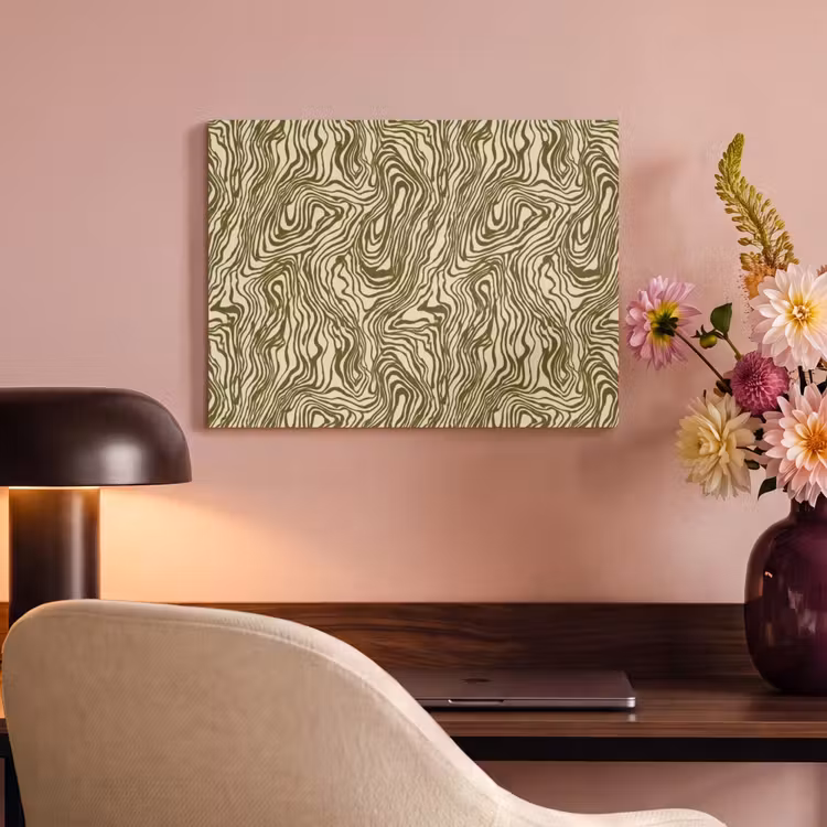 Abstract - Marmer - Groen PET vilt klein 837 -sfeer3