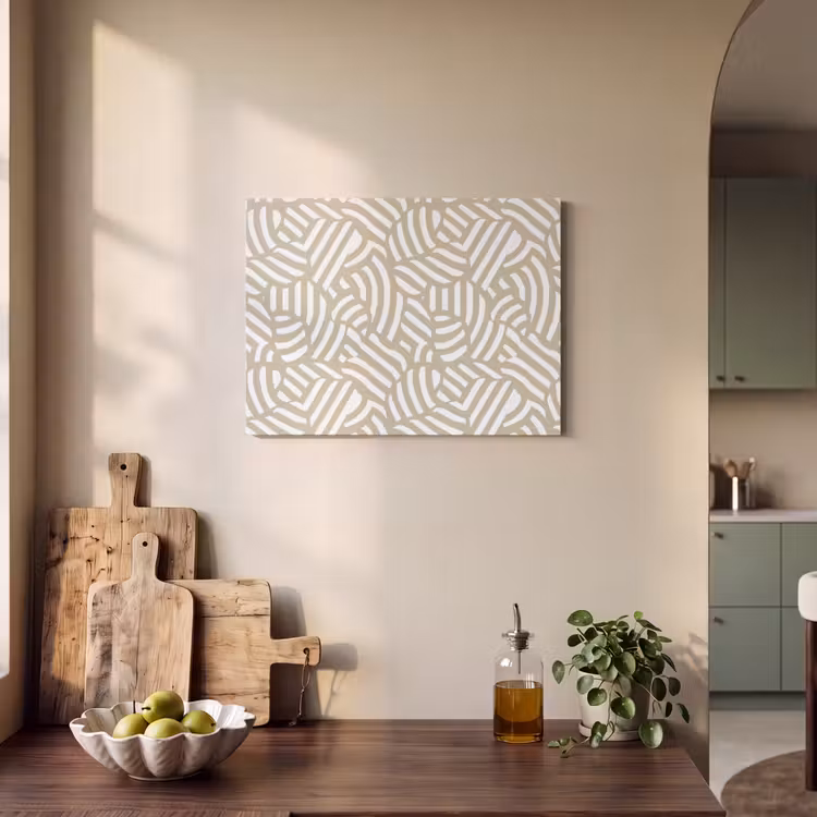Abstract - Modern - Beige PET vilt klein 837 -sfeer2