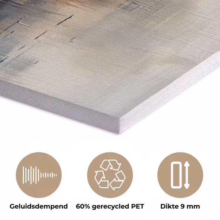 Abstract - Modern - Beige - Aesthetic - Goud PET vilt klein -closeup_NL
