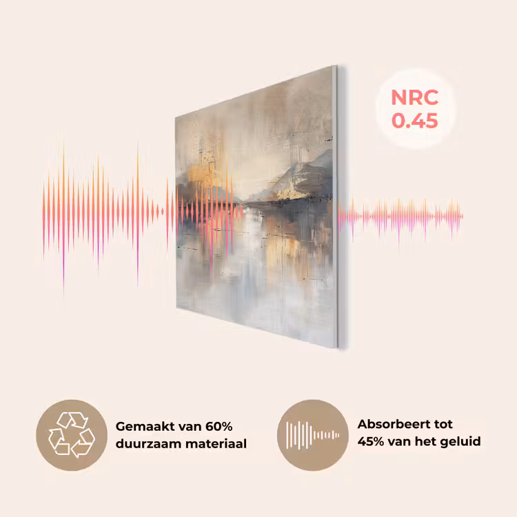 Abstract - Modern - Beige - Aesthetic - Goud PET vilt klein -USP_NL
