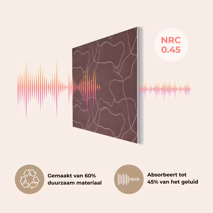 Abstract - Modern - Bruin PET vilt klein 837 -USP_NL