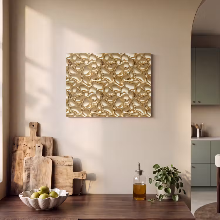 Abstract - Modern - Goud PET vilt klein 837 -sfeer2