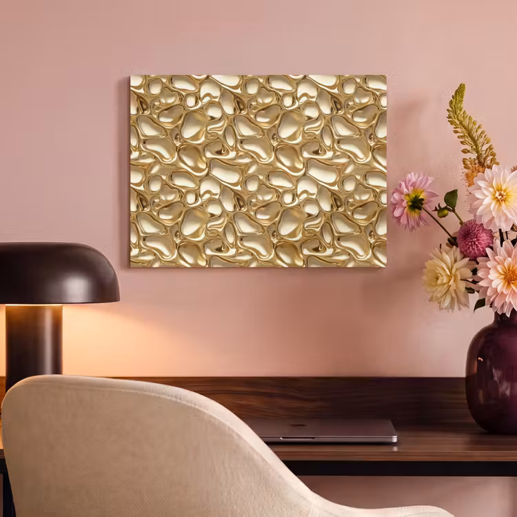 Abstract - Modern - Goud PET vilt klein 837 -sfeer3