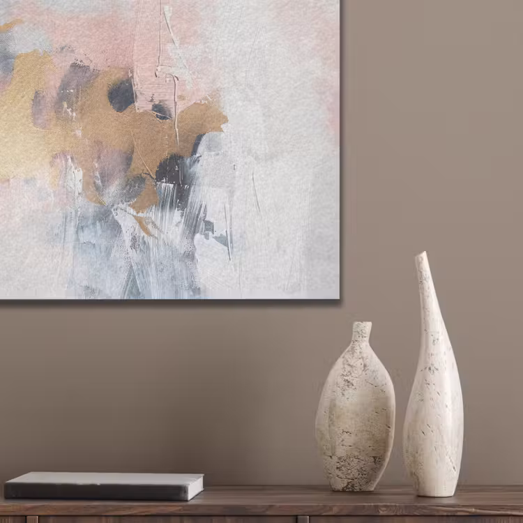 Abstract - Pastel kleuren - Goud - Modern - Aesthetic PET vilt klein -sfeer6_closeup