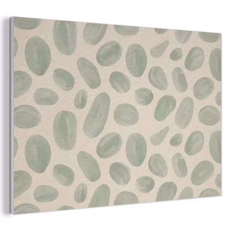 Abstract - Patroon - Organisch - Groen - Modern PET vilt klein -3d