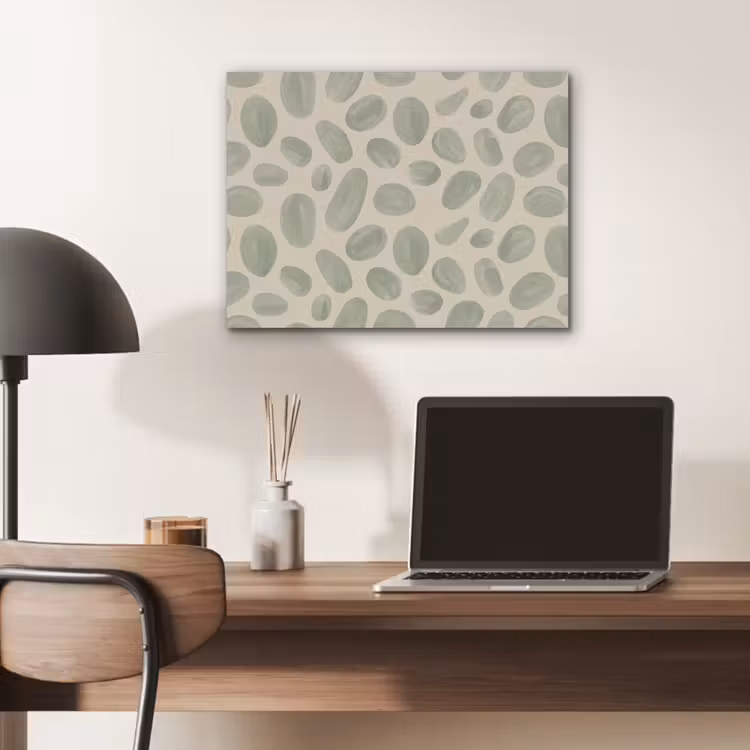 Abstract - Patroon - Organisch - Groen - Modern PET vilt klein -sfeer5
