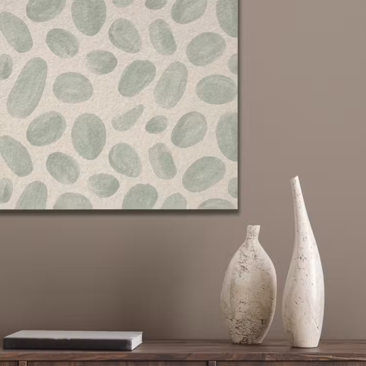 Abstract - Patroon - Organisch - Groen - Modern PET vilt klein -sfeer6_closeup