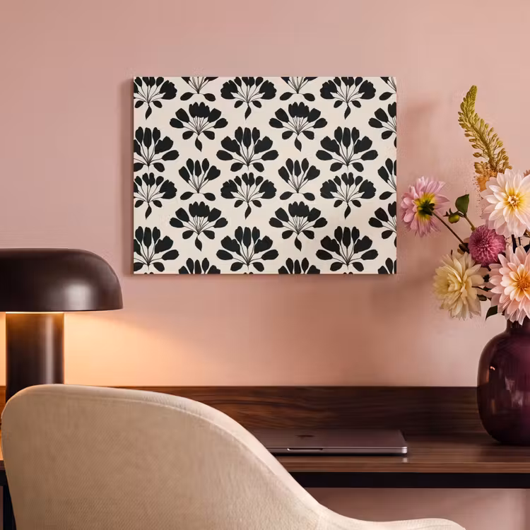 Abstract - Patroon - Zwart PET vilt klein 837 -sfeer3
