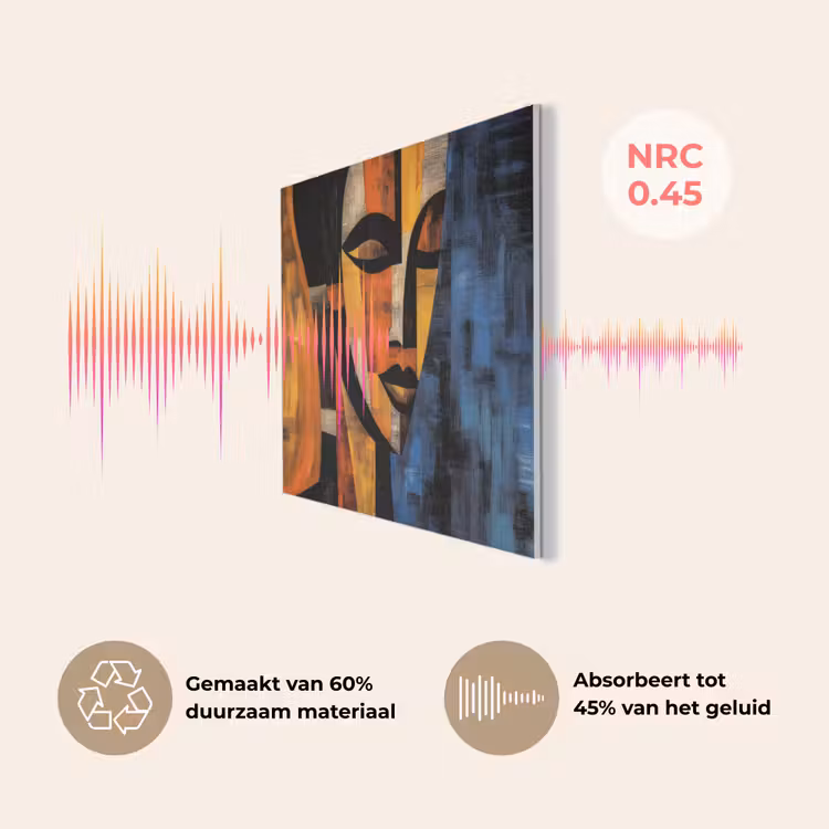 Abstract - Portret - Kleurvakken PET vilt klein -USP_NL