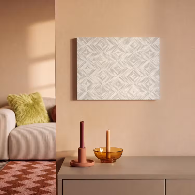 Abstract - Ruiten - Beige PET vilt klein 837 -sfeer1