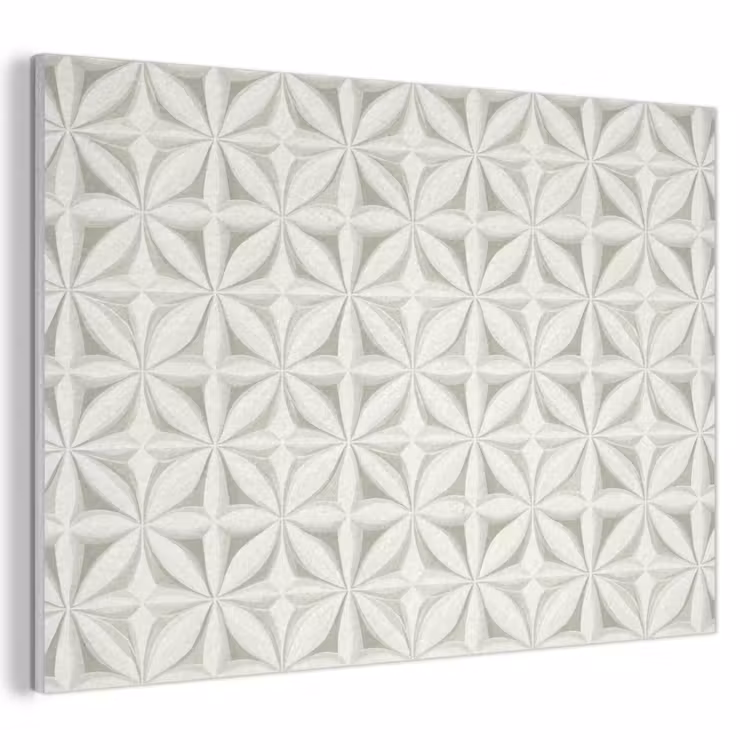 Abstract - Structuur - Grijs - Wit PET vilt klein 837 -3d