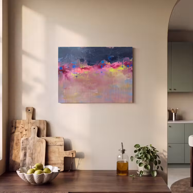 Abstract - Textuur - Kleuren - Modern - Roze PET vilt klein -sfeer2