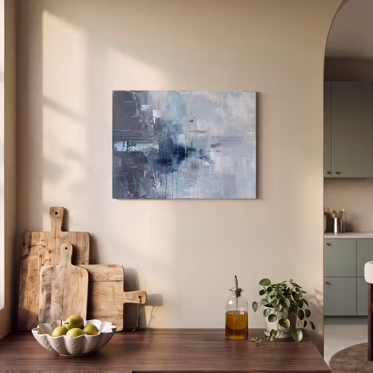 Abstract - Textuur - Kunst - Modern - Blauw PET vilt klein -sfeer2