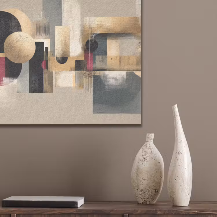 Abstract - Vormen - Beige - Texturen PET vilt klein -sfeer6_closeup