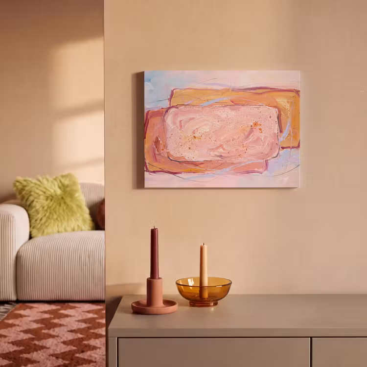Abstract - Vormen - Modern - Roze PET vilt klein -sfeer1