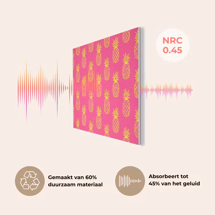 Ananas - Trendy - Roze PET vilt klein 837 -USP_NL