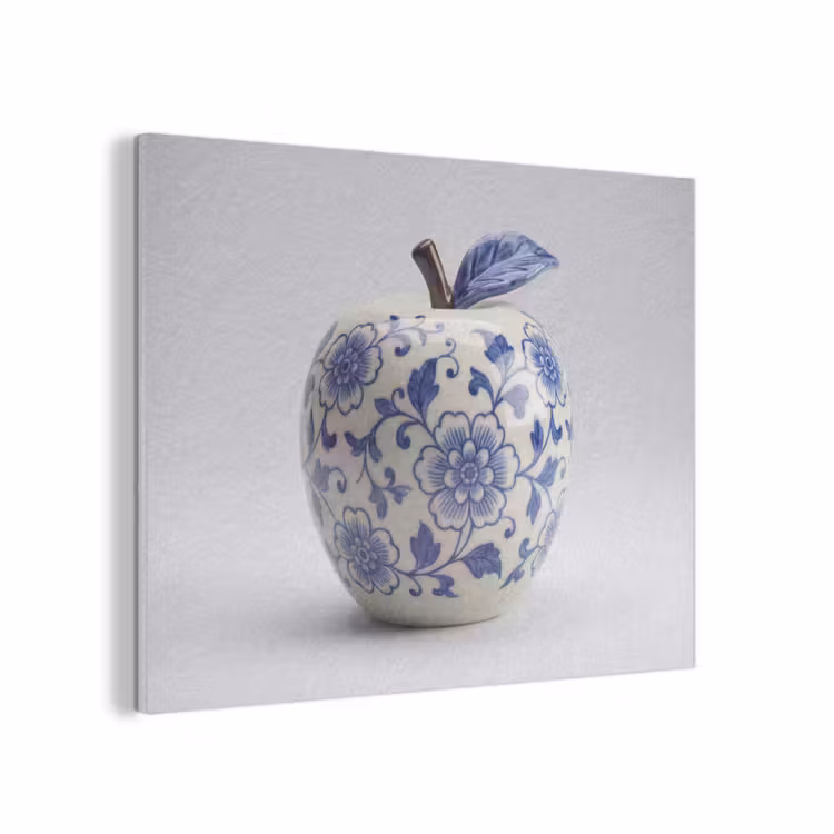 Appel - Blauw - Klassiek PET vilt klein -3d