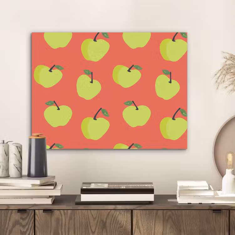 Appels - Modern - Groen PET vilt klein 837 -sfeer1