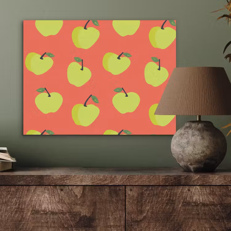 Appels - Modern - Groen PET vilt klein 837 -sfeer2