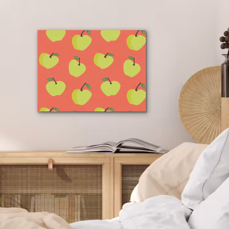 Appels - Modern - Groen PET vilt klein 837 -sfeer3