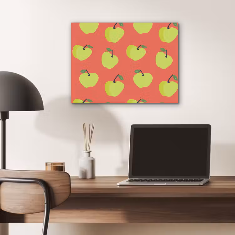 Appels - Modern - Groen PET vilt klein 837 -sfeer5