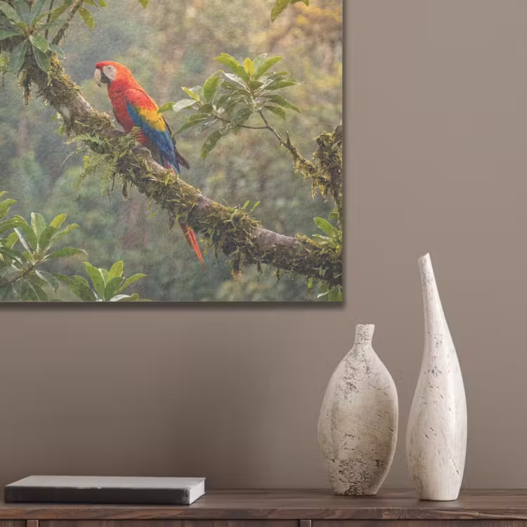 Ara - Jungle - Rood PET vilt klein -sfeer6_closeup