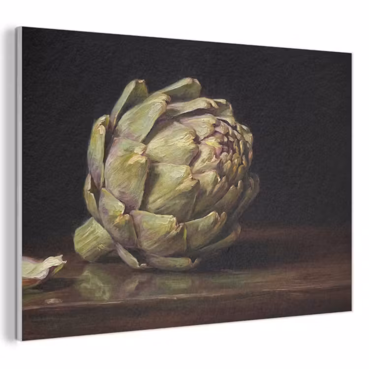 Akoestisch schilderij - Artichok - Eten - Klassiek - Artichok - Eten - Klassiek PET vilt klein