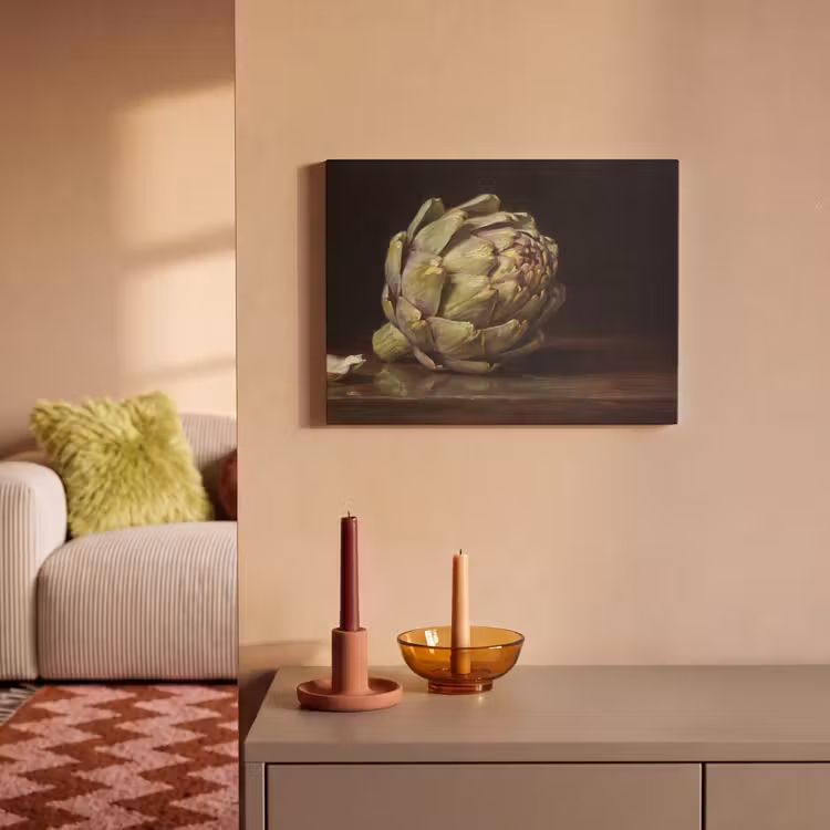 Akoestisch schilderij - Artichok - Eten - Klassiek - Artichok - Eten - Klassiek PET vilt klein