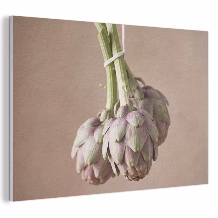 Akoestisch schilderij - Artisjokken - Hangend - Groenten - Artisjokken - Hangend - Groenten PET vilt klein