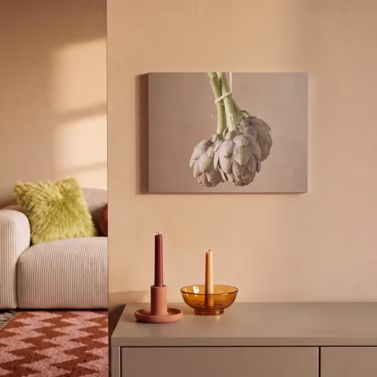 Akoestisch schilderij - Artisjokken - Hangend - Groenten - Artisjokken - Hangend - Groenten PET vilt klein