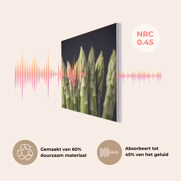 Asperges - Groen - Zwart PET vilt klein -USP_NL