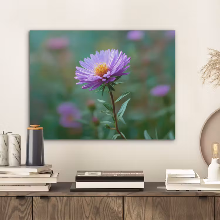 Aster - Paars - Bloem - Blaadjes PET vilt klein -sfeer1