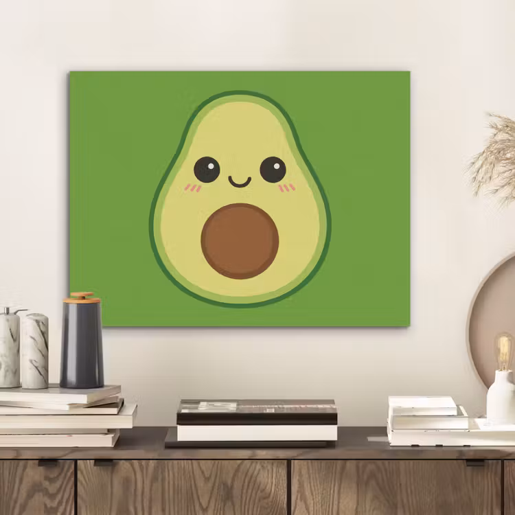Avocado - Groen - Speels PET vilt klein -sfeer1