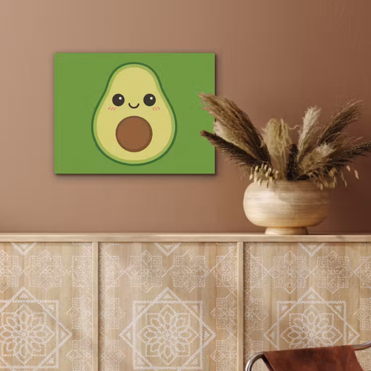 Avocado - Groen - Speels PET vilt klein -sfeer4